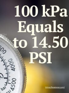 100 kPa to PSI