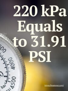 220 kpa to psi