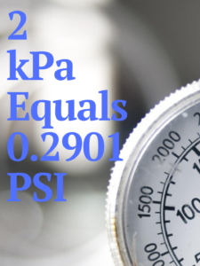 2 kPa to PSI