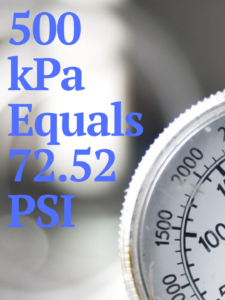 500 kPa to PSI